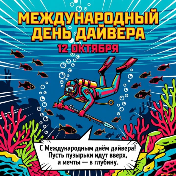 международный день дайвера, открытка №5