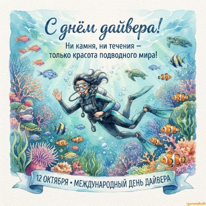международный день дайвера, открытка №9
