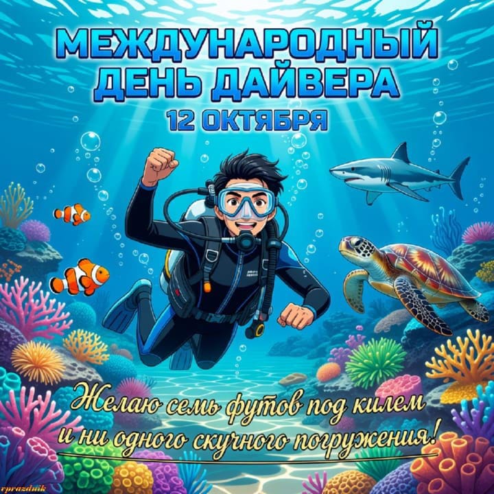международный день дайвера, открытка №15
