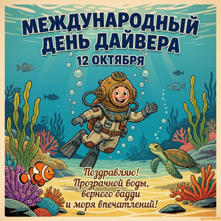 международный день дайвера, открытка №16