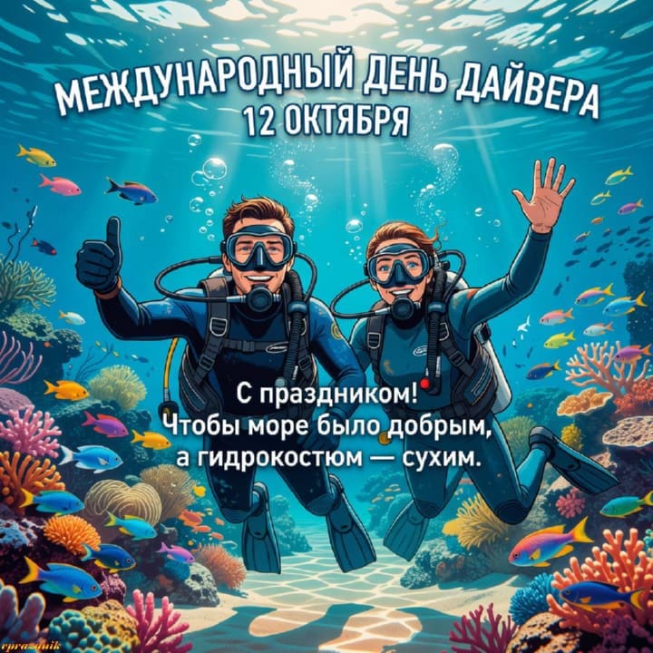 международный день дайвера, открытка №17