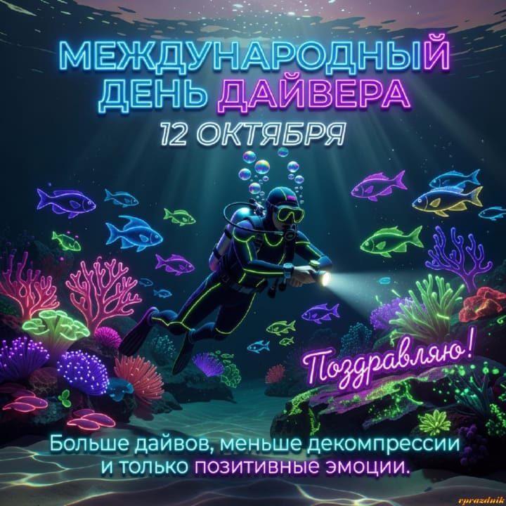 международный день дайвера, открытка №18