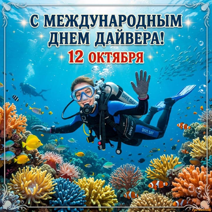 международный день дайвера, открытка №20