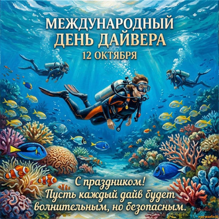 международный день дайвера, открытка №21