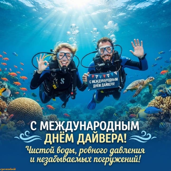 международный день дайвера, открытка №22