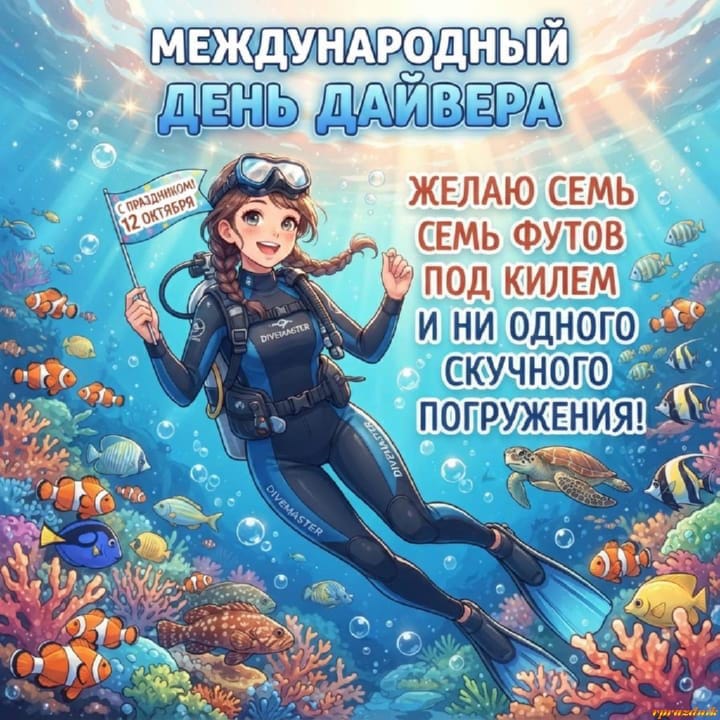 международный день дайвера, открытка №23