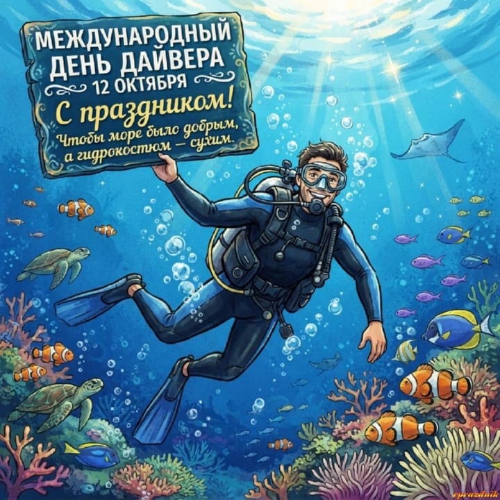 международный день дайвера, открытка №25