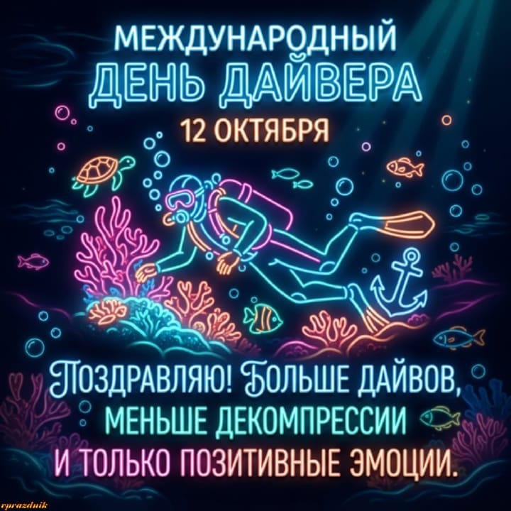 международный день дайвера, открытка №26