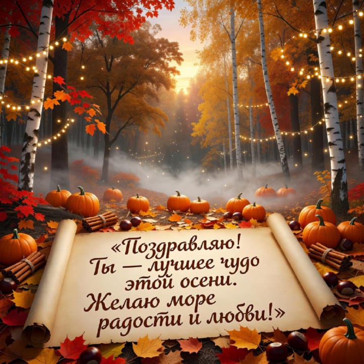 с днем рождения родившимся в октябре, открытка №33