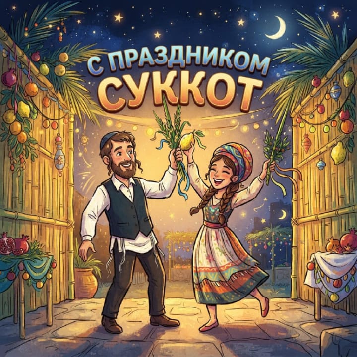 Суккот — Праздник кущей, открытка №13