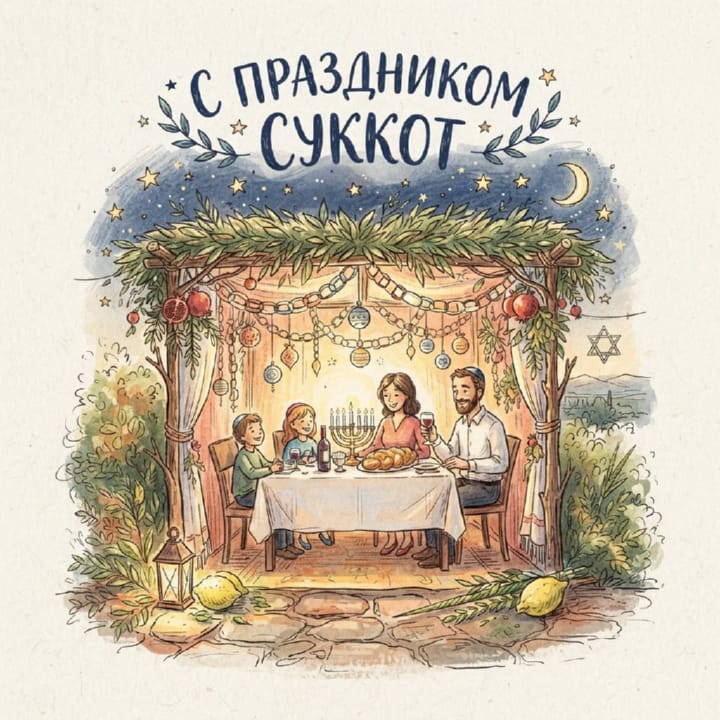 Суккот — Праздник кущей, открытка №14