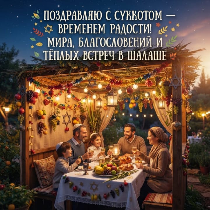 Суккот — Праздник кущей, открытка №15