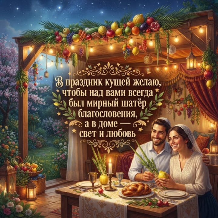 Суккот — Праздник кущей, открытка №2