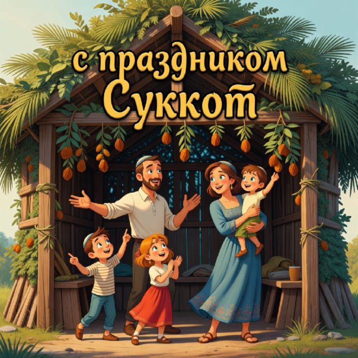 Суккот — Праздник кущей, открытка №20