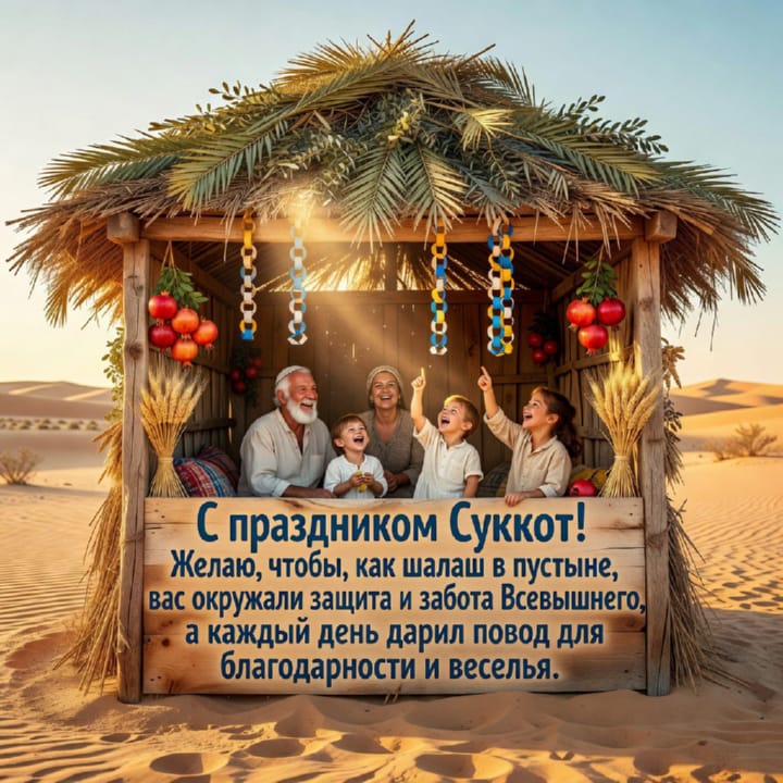 Суккот — Праздник кущей, открытка №24