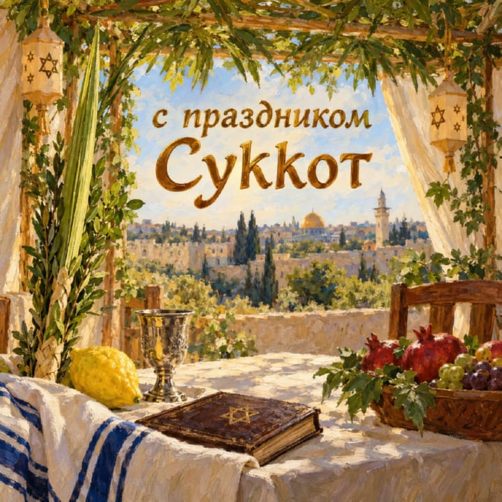 Суккот — Праздник кущей, открытка №27
