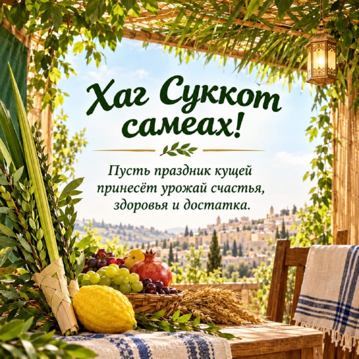 Суккот — Праздник кущей, открытка №28
