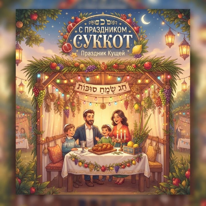 Суккот — Праздник кущей, открытка №30