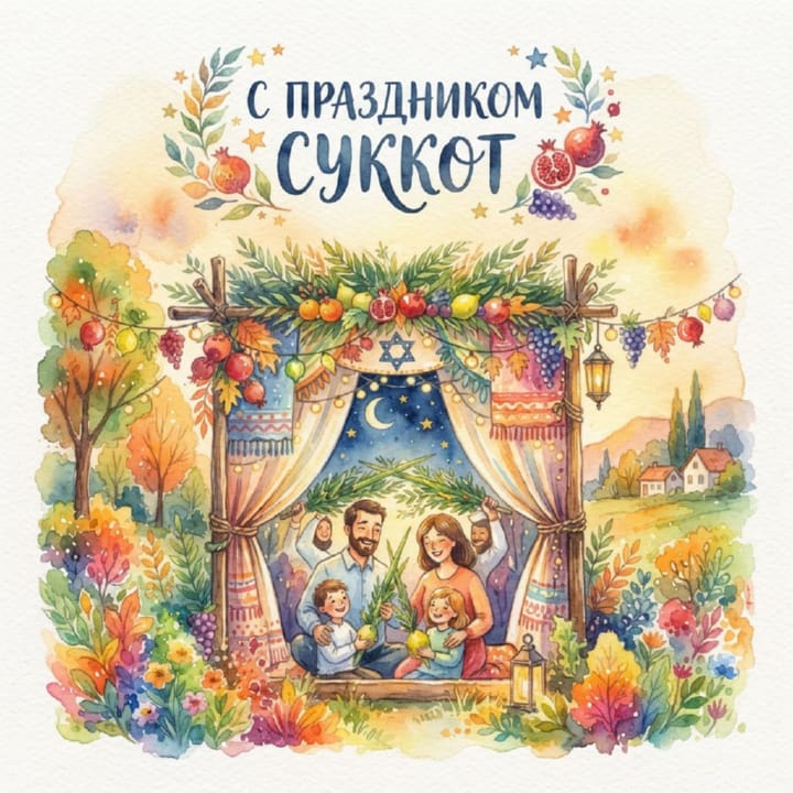 Суккот — Праздник кущей, открытка №31