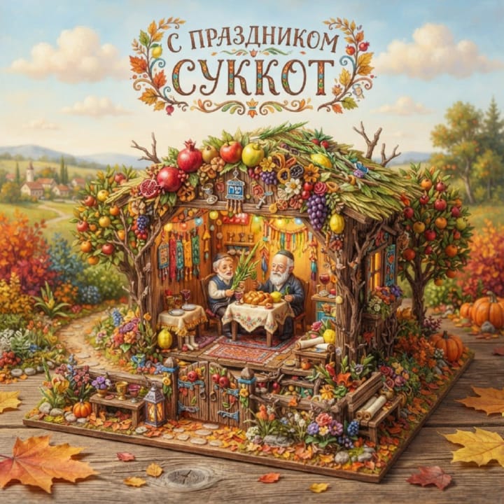 Суккот — Праздник кущей, открытка №32