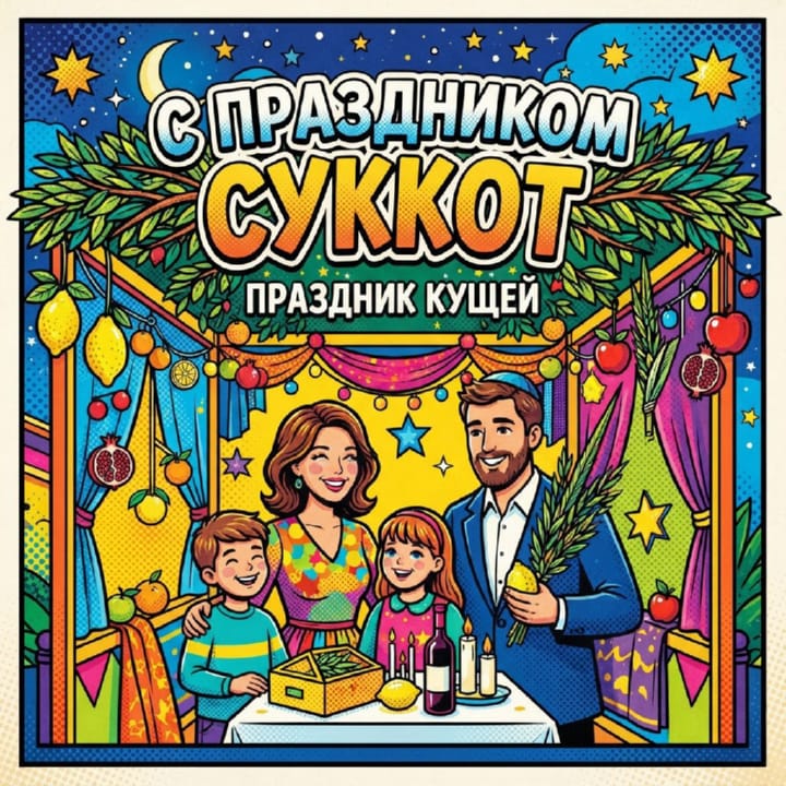 Суккот — Праздник кущей, открытка №33