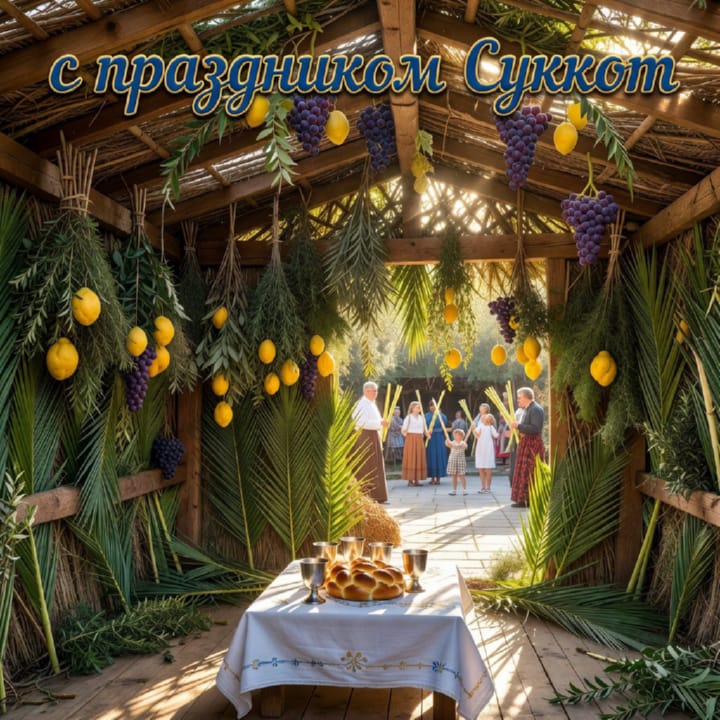 Суккот — Праздник кущей, открытка №37