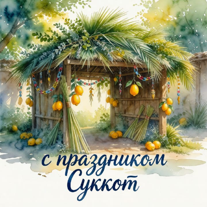 Суккот — Праздник кущей, открытка №38