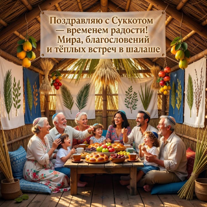 Суккот — Праздник кущей, открытка №42