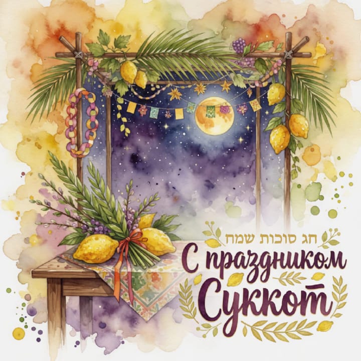 Суккот — Праздник кущей, открытка №6