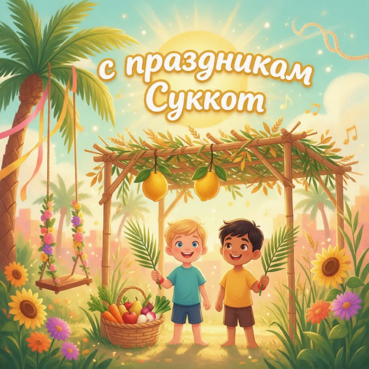 Суккот — Праздник кущей, открытка №8