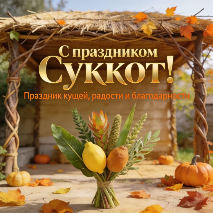 Суккот — Праздник кущей, открытка №9
