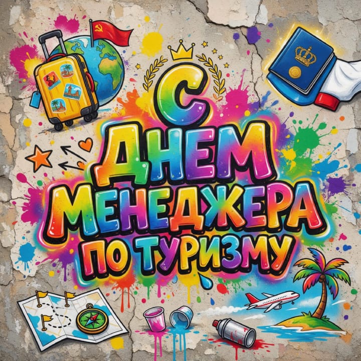 красивая открытка №11 с днем тур-менеджера (менеджера по туризму)