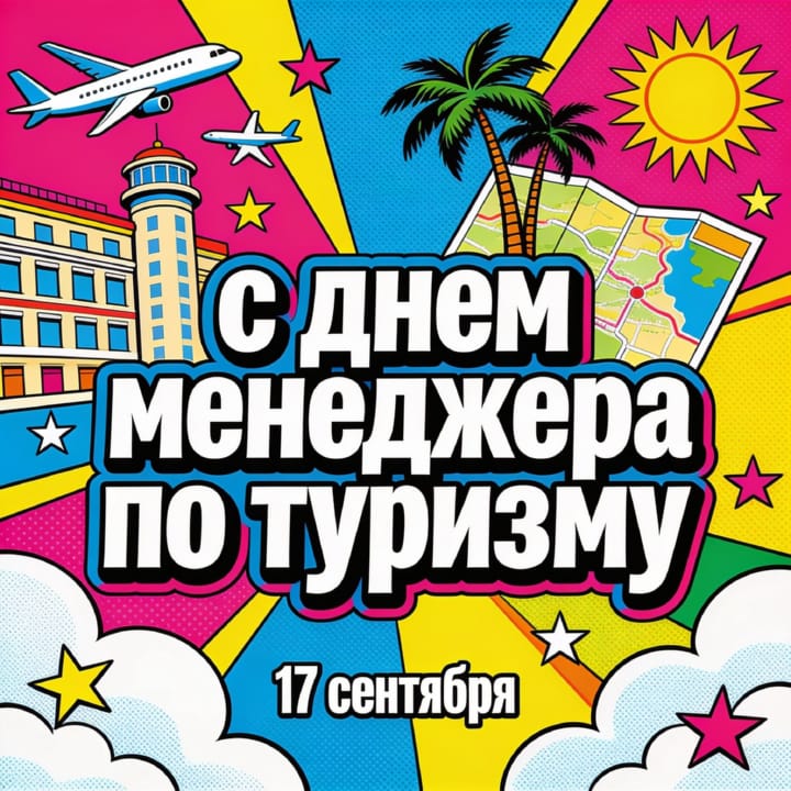 красивая открытка №41 с днем тур-менеджера (менеджера по туризму)
