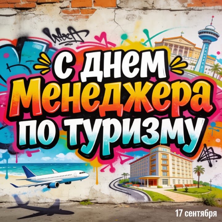 красивая открытка №42 с днем тур-менеджера (менеджера по туризму)
