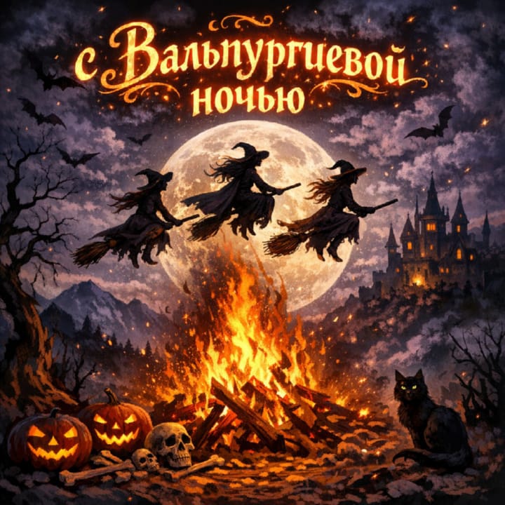 вальпургиева ночь, открытка №14