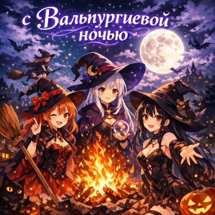 вальпургиева ночь, открытка №16