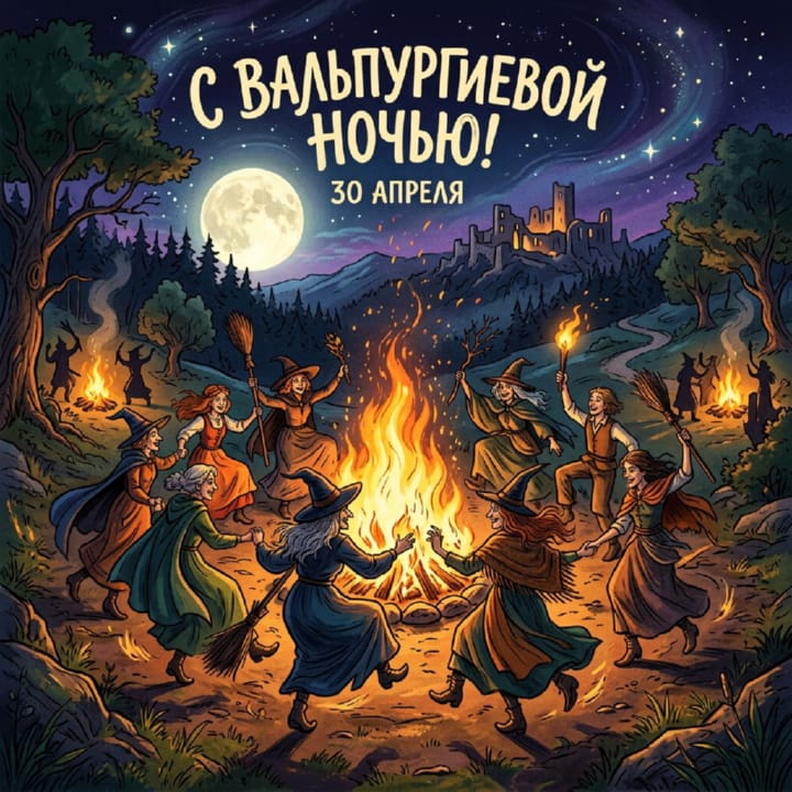вальпургиева ночь, открытка №17