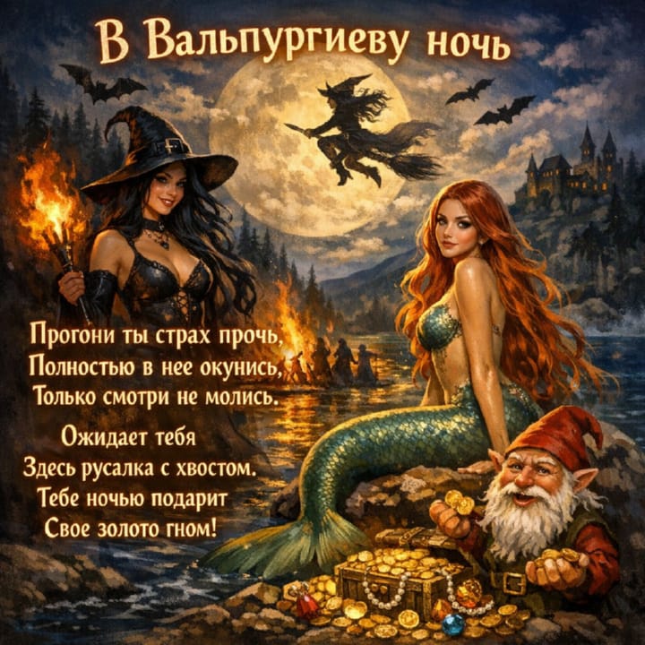 вальпургиева ночь, открытка №2
