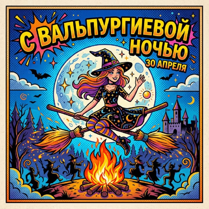 вальпургиева ночь, открытка №20