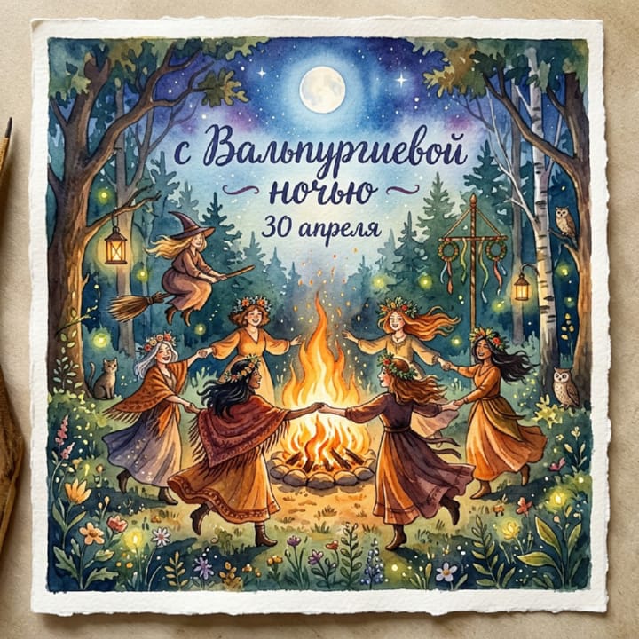 вальпургиева ночь, открытка №22