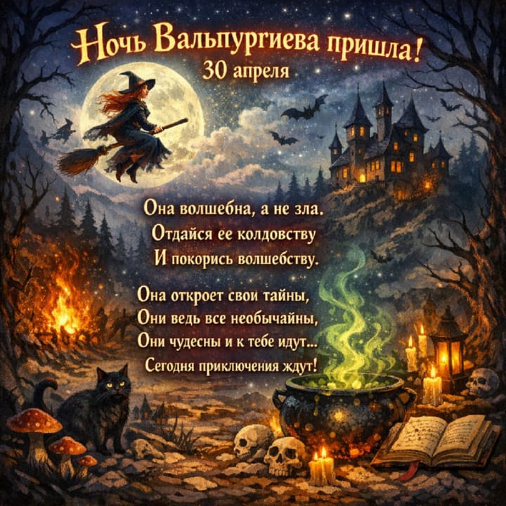 вальпургиева ночь, открытка №23