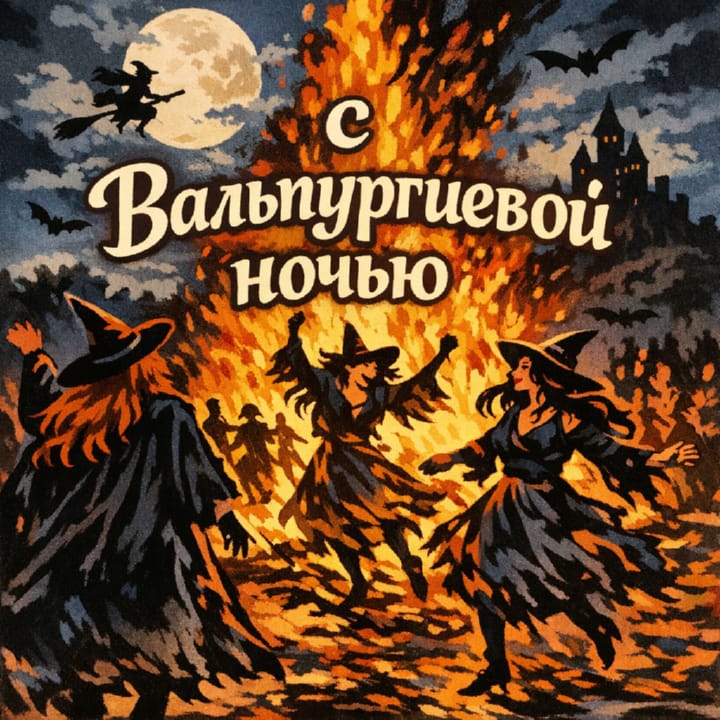 вальпургиева ночь, открытка №24