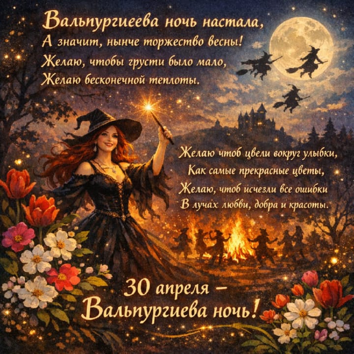 вальпургиева ночь, открытка №25