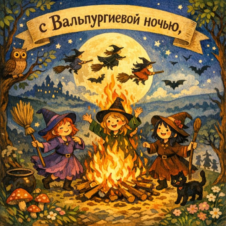 вальпургиева ночь, открытка №27