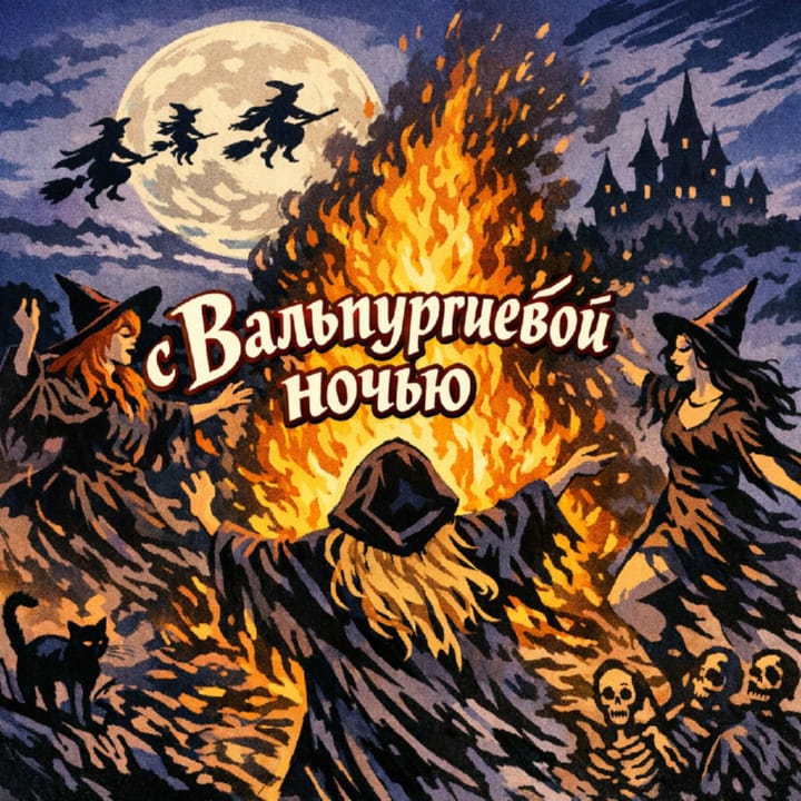 вальпургиева ночь, открытка №29