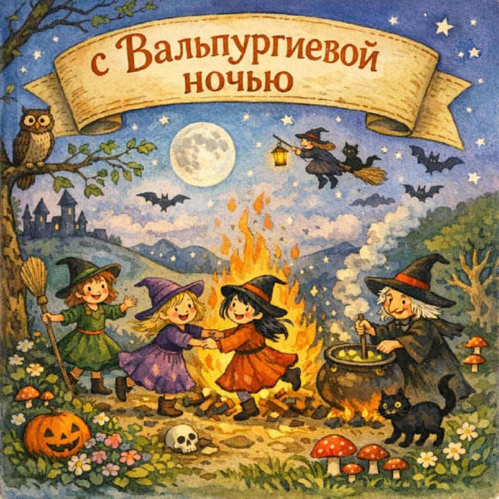 вальпургиева ночь, открытка №32