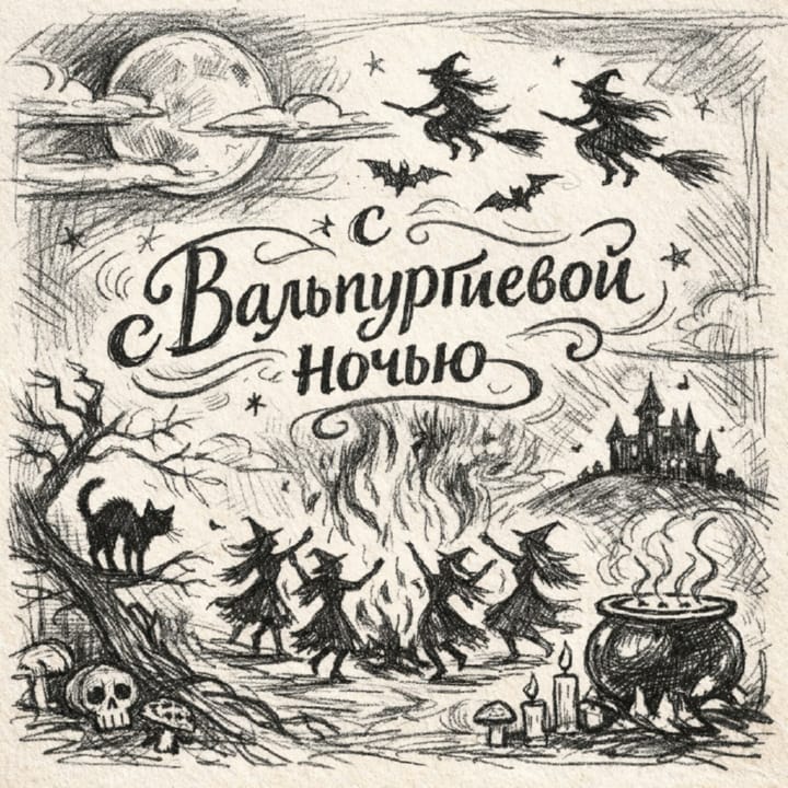 вальпургиева ночь, открытка №34