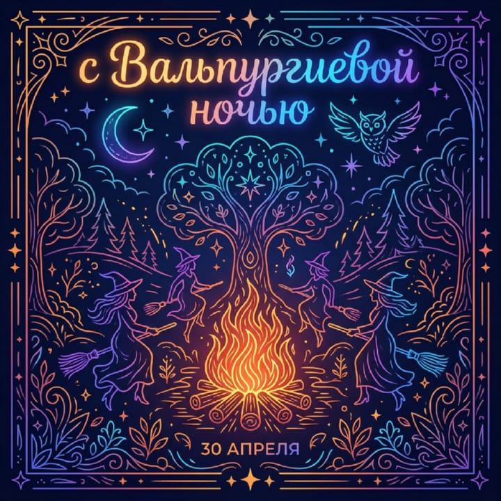 вальпургиева ночь, открытка №35