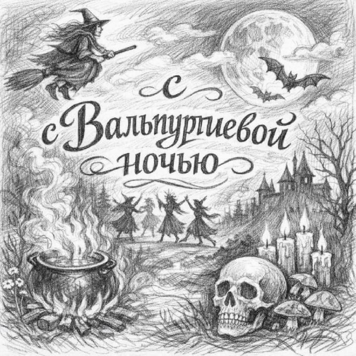 вальпургиева ночь, открытка №4