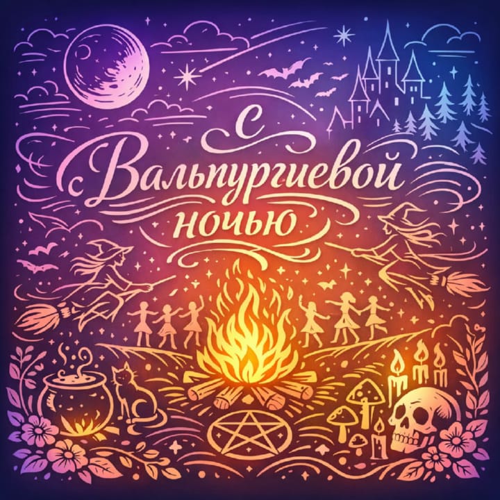 вальпургиева ночь, открытка №5